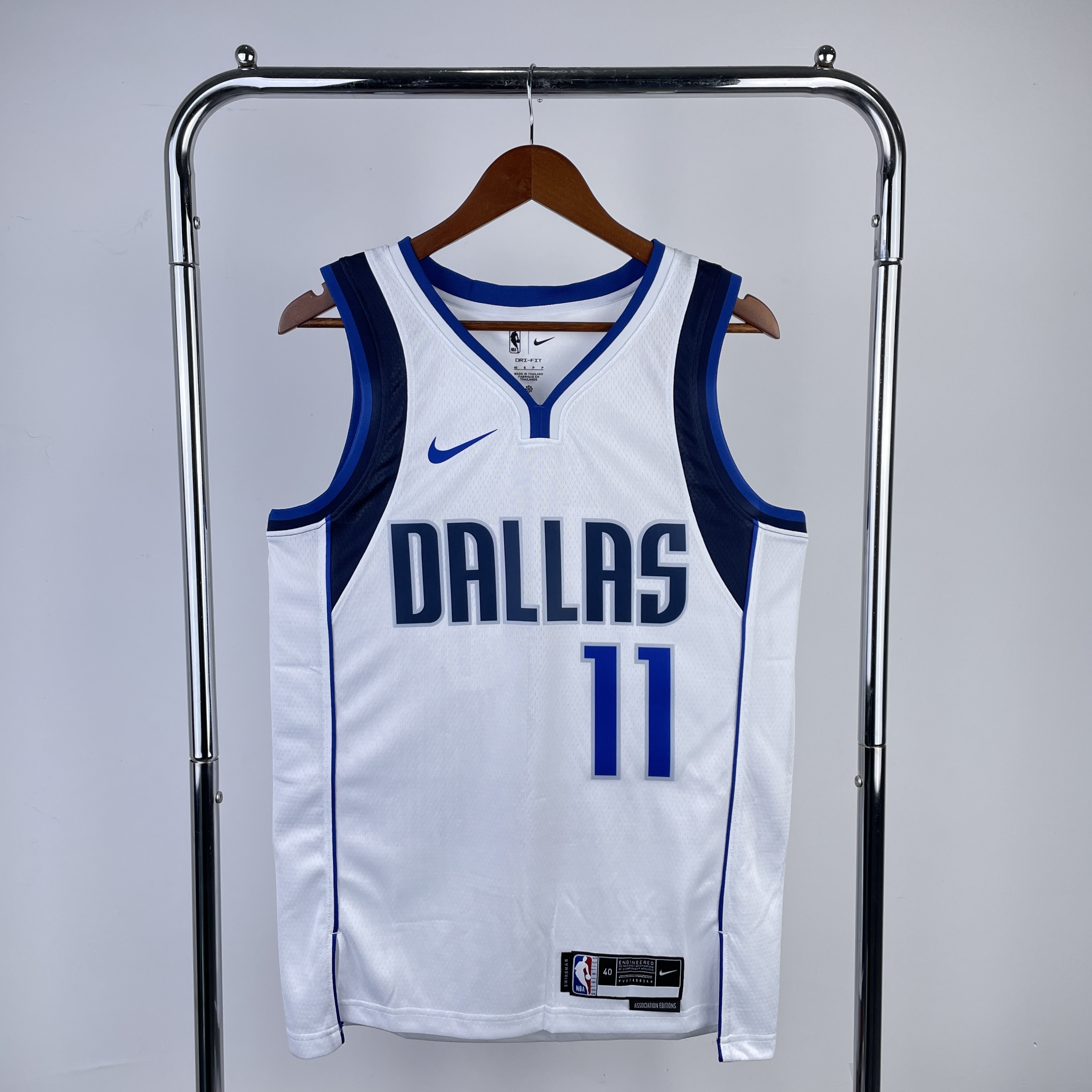 Men Dallas Mavericks #11 Irving White Season Nike 2023 NBA Jersey->->NBA Jersey